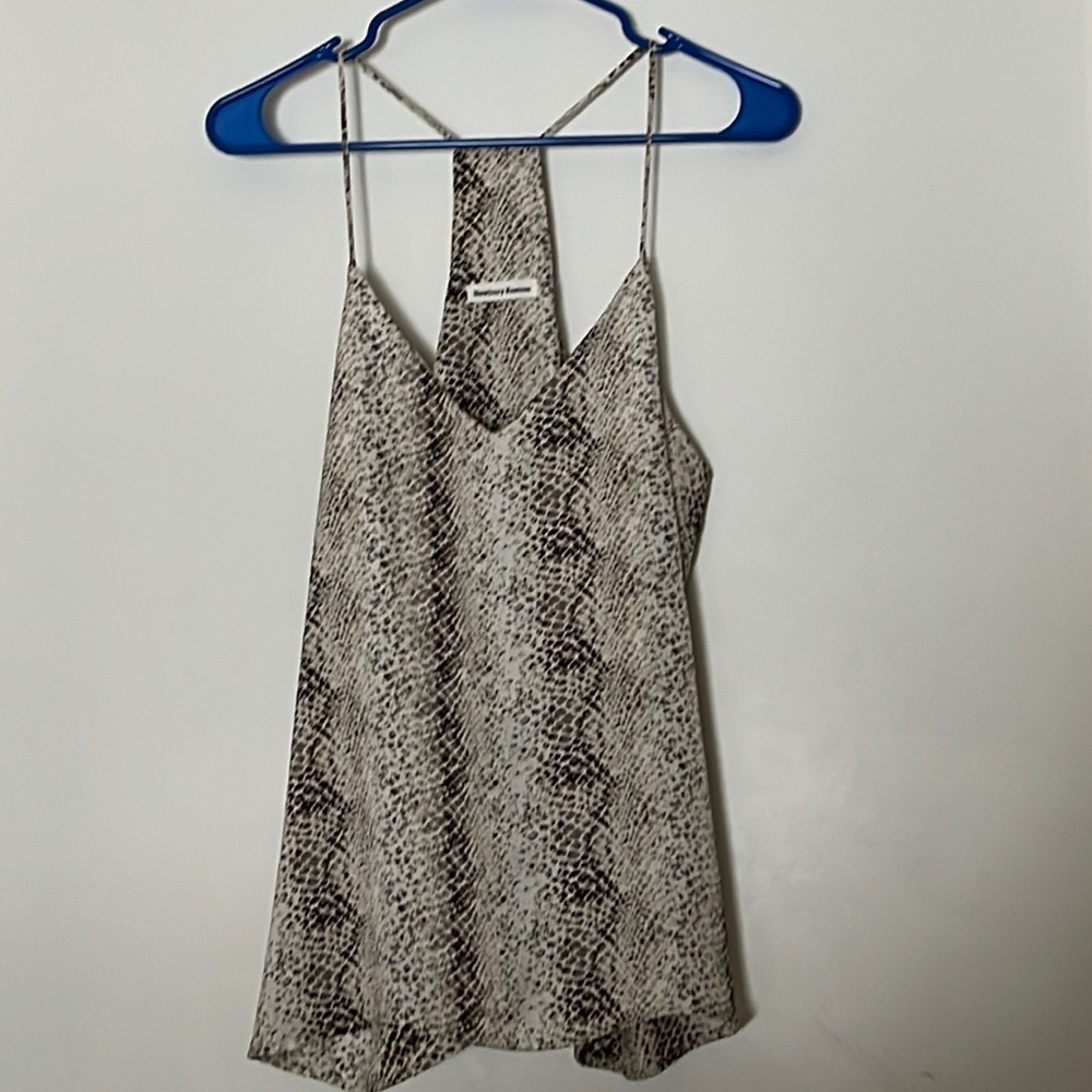 Snakeskin Silk Tank Top
